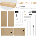 Bureau debout électrique réglable en hauteur Futzca, bureau informatique avec plateau de travail assemblé.