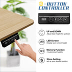 Bureau debout électrique réglable en hauteur Futzca, bureau informatique avec plateau de travail assemblé.