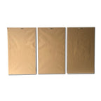 Impression sur toile dorée en relief, ensemble de 3 pièces, représentant des oiseaux dorés, pour décoration murale.