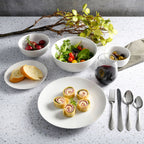 Service de table Gibson Home All U Need, 60 pièces : assiettes, bols, verrerie, fourchettes, cuillères et couteaux (pour 6 personnes)