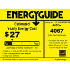 Ventilateur de plafond à 5 pales avec éclairage, bronze rustique, abat-jour en cristal, modèle Gliska.