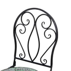 Ensemble bistro pliant en métal d'extérieur Glitzhome, 3 pièces : table et chaises de patio