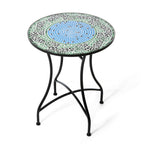 Ensemble bistro pliant en métal d'extérieur Glitzhome, 3 pièces : table et chaises de patio