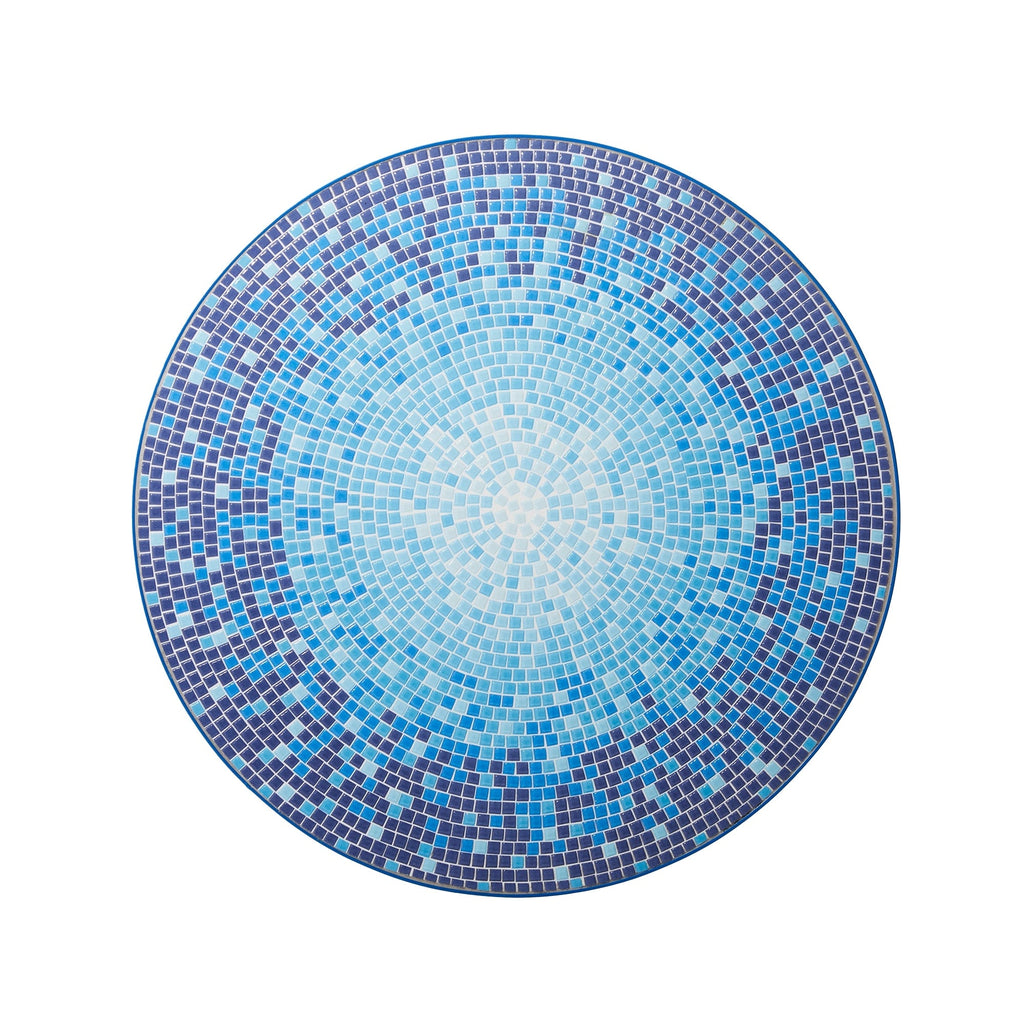 Ensemble bistro pliant en métal d'extérieur Glitzhome, 3 pièces : table et chaises de patio