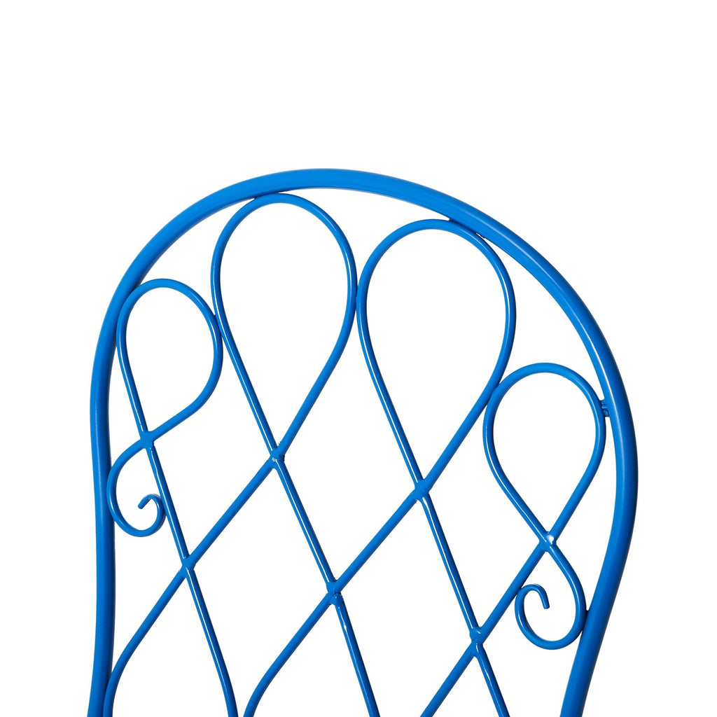 Ensemble bistro pliant en métal d'extérieur Glitzhome, 3 pièces : table et chaises de patio