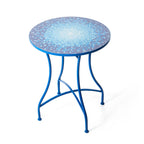 Ensemble bistro pliant en métal d'extérieur Glitzhome, 3 pièces : table et chaises de patio