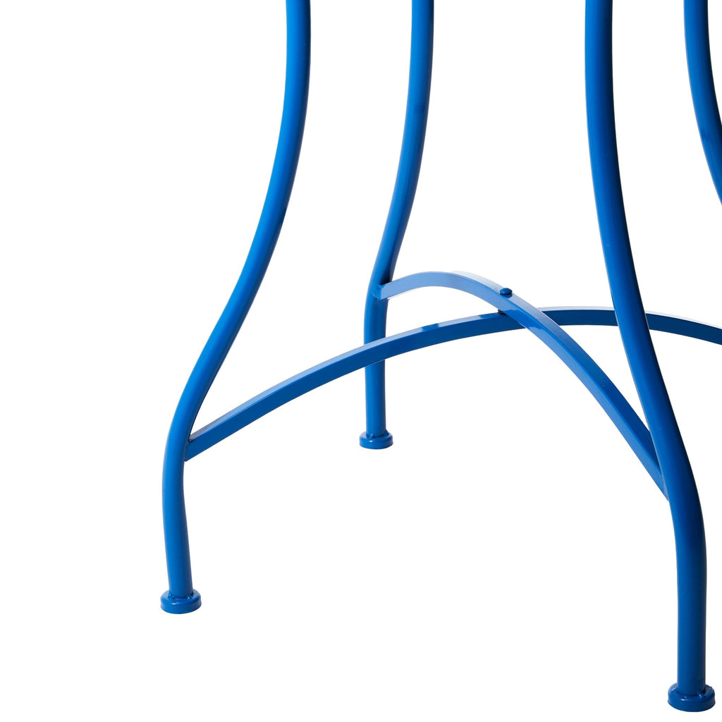 Ensemble bistro pliant en métal d'extérieur Glitzhome, 3 pièces : table et chaises de patio