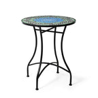 Ensemble bistro pliant en métal d'extérieur Glitzhome, 3 pièces : table et chaises de patio