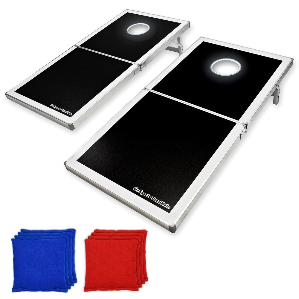 Jeu de Cornhole avec lumières LED, taille réglementaire, de GoSports