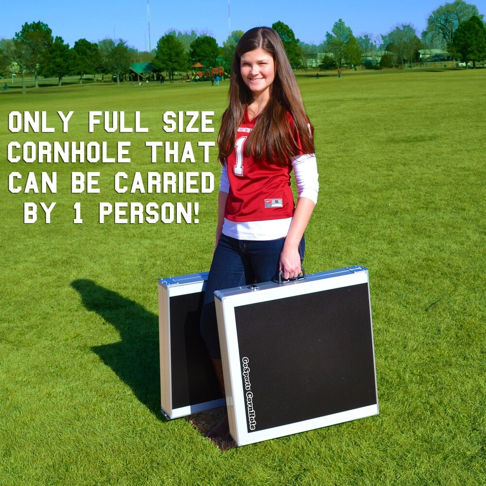 Jeu de Cornhole avec lumières LED, taille réglementaire, de GoSports