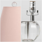 Lampe de table LED Goddard 16 à boule de cristal/métal, par JONATHAN Y