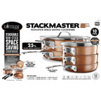 Ensemble de casseroles et poêles antiadhésives Gotham Steel, 10 pièces, cuivre