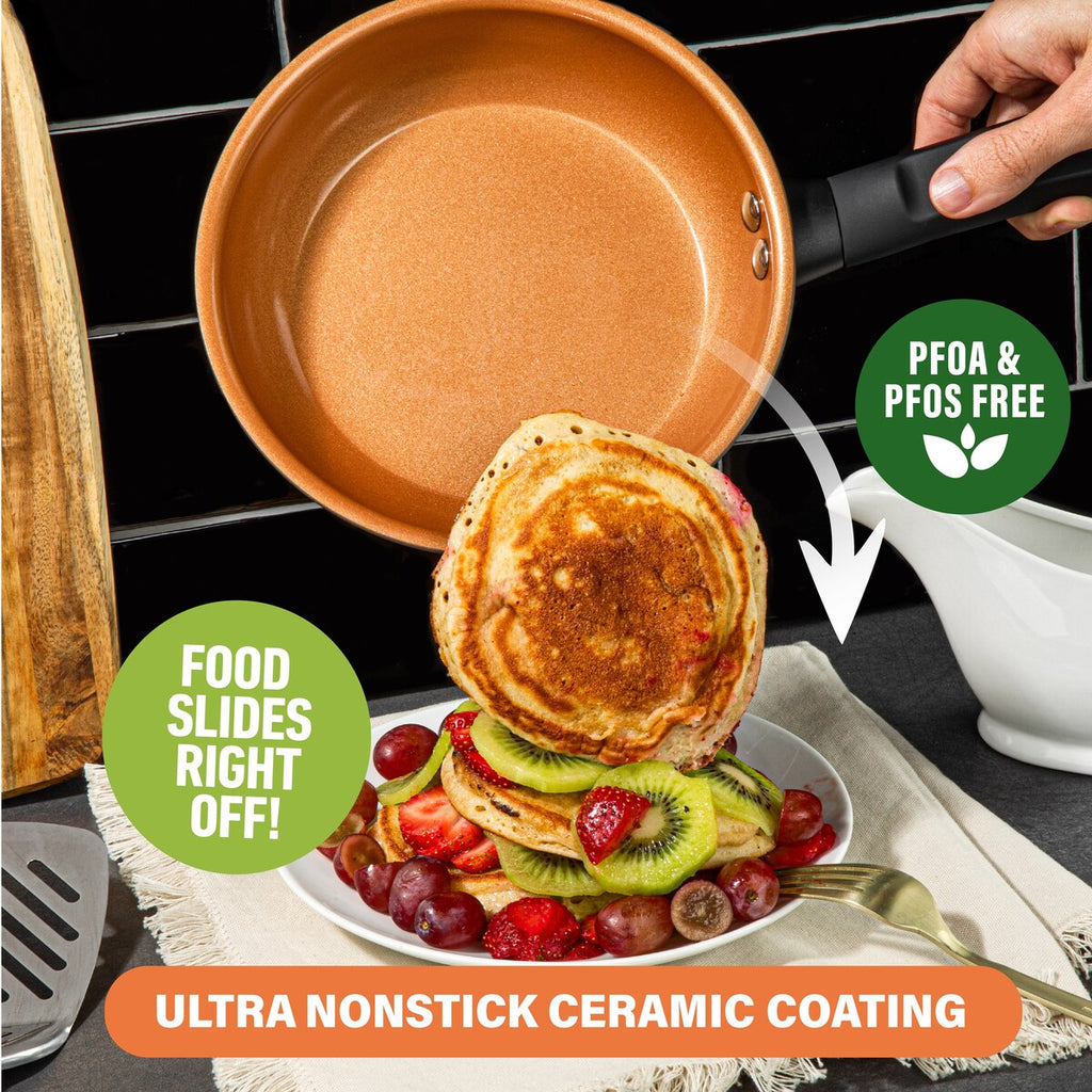 Ensemble de cuisine Gotham Steel Pro Premier en acier anodisé dur, 10 pièces, antiadhésif.