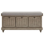 Banc de rangement Granger avec coussin de siège en lin par iNSPIRE Q Classic