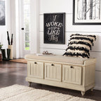 Banc de rangement Granger avec coussin de siège en lin par iNSPIRE Q Classic