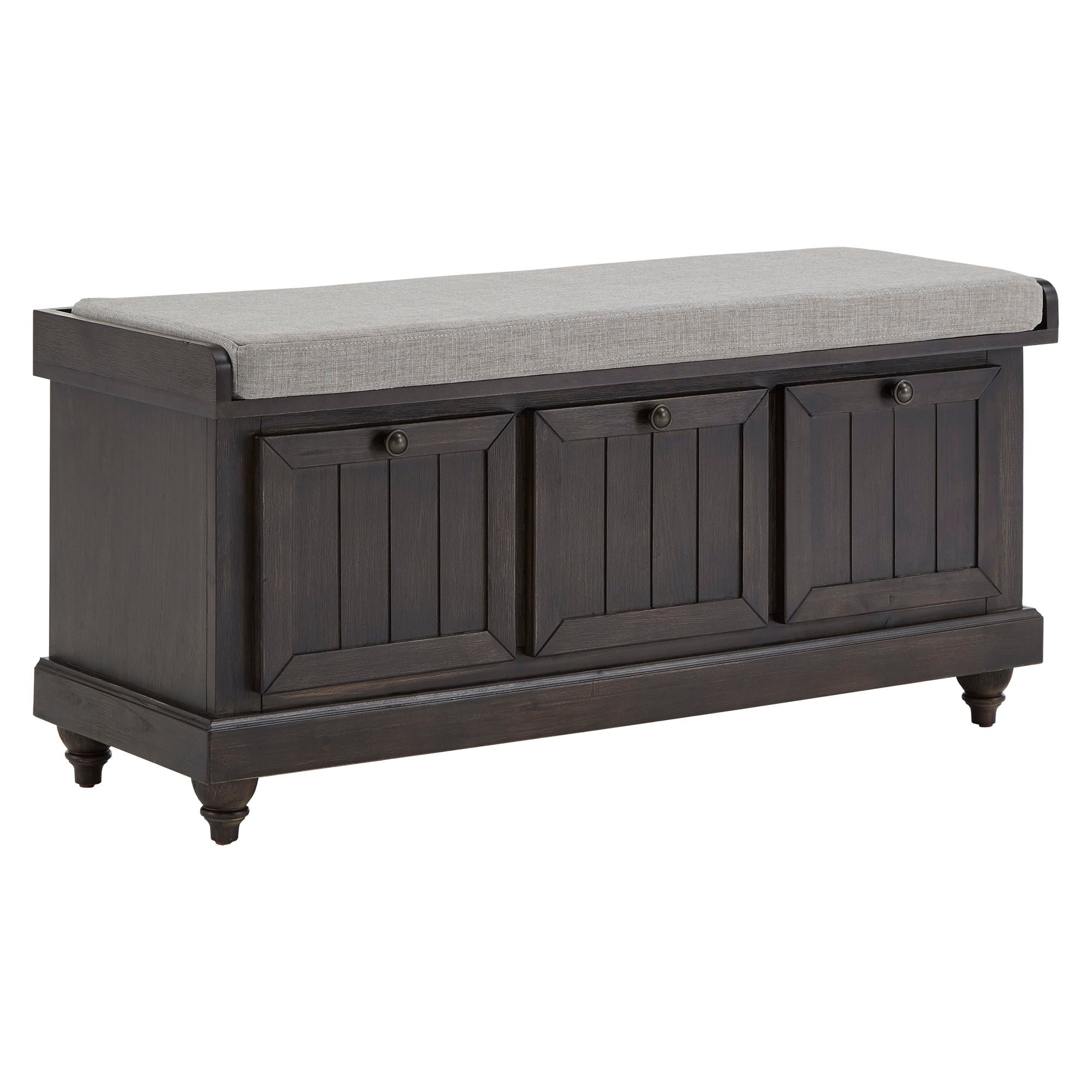Banc de rangement Granger avec coussin de siège en lin par iNSPIRE Q Classic