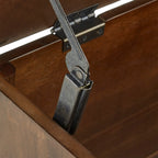 Banc de rangement Granger avec coussin de siège en lin par iNSPIRE Q Classic