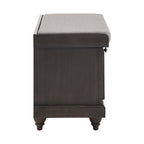 Banc de rangement Granger avec coussin de siège en lin par iNSPIRE Q Classic