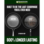 Ensemble de cuisine Granitestone Armor Max 14 pièces en acier anodisé dur.