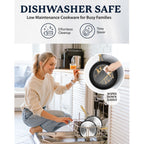 Ensemble de cuisine antiadhésif Granitestone Charleston en 15 pièces, forgé à la main