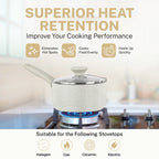 Ensemble de 20 pièces de casseroles et de plaques à pâtisserie antiadhésives Granitestone couleur crème désert.