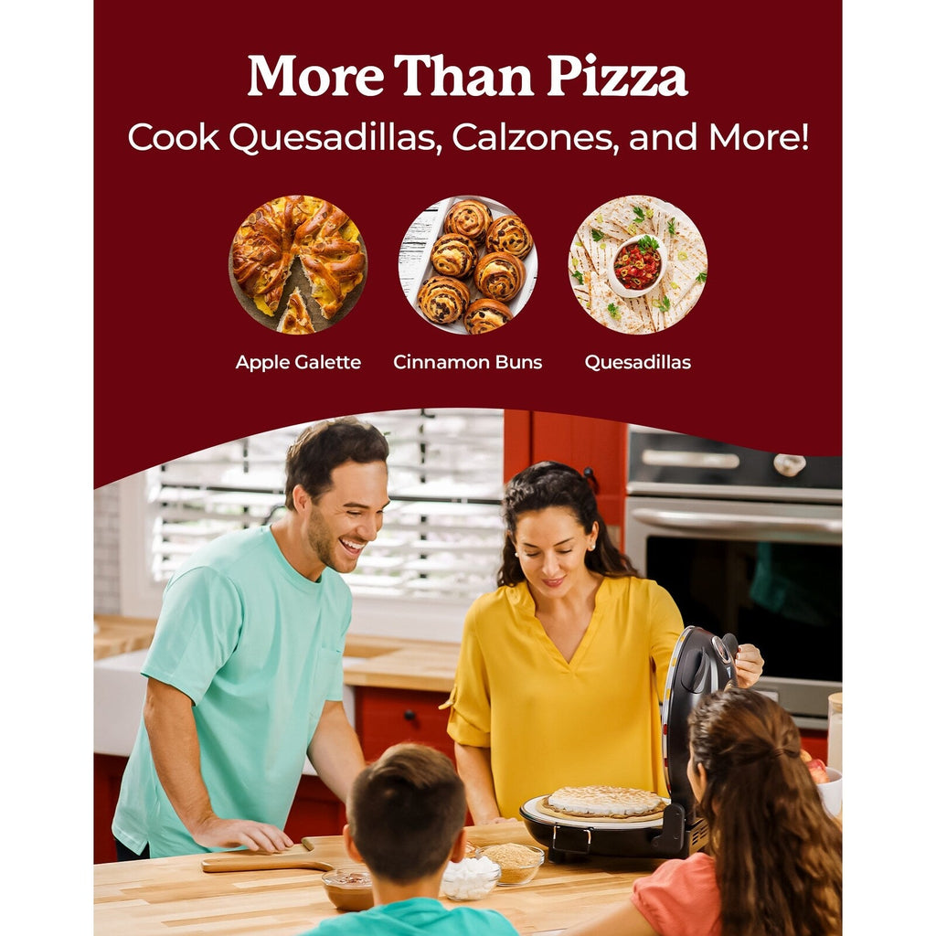 Four à pizza électrique Granitestone Piezano pour intérieur/extérieur avec pierre de céramique