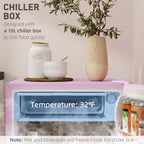 Mini réfrigérateur HOMCOM 3.2 pi³ avec congélateur, réfrigérateur compact à porte simple avec thermostat réglable pour chambre à coucher