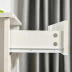 Buffet de rangement HOMCOM style porte de grange de ferme, 32 pouces, pour salon ou entrée, avec porte coulissante.