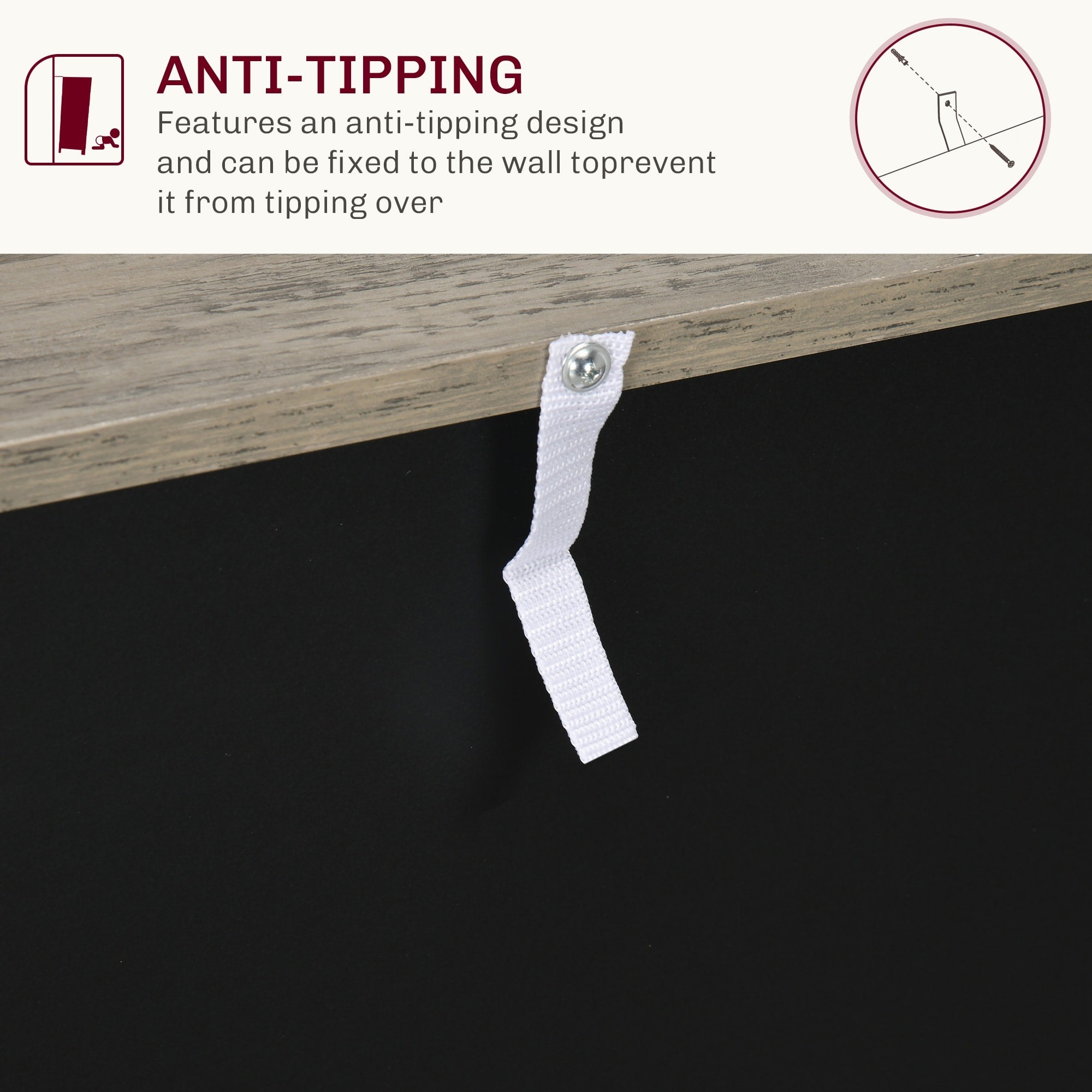 Buffet de rangement HOMCOM style porte de grange de ferme, 32 pouces, pour salon ou entrée, avec porte coulissante.