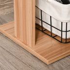 Bureau d'ordinateur moderne en forme de L pivotant avec étagères HomCom