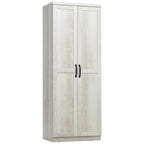HOMCOM Étagère de rangement pour cuisine, armoire de rangement à 2 portes avec 5 niveaux de rangement et 2 étagères réglables pour salle à manger, 63 pouces