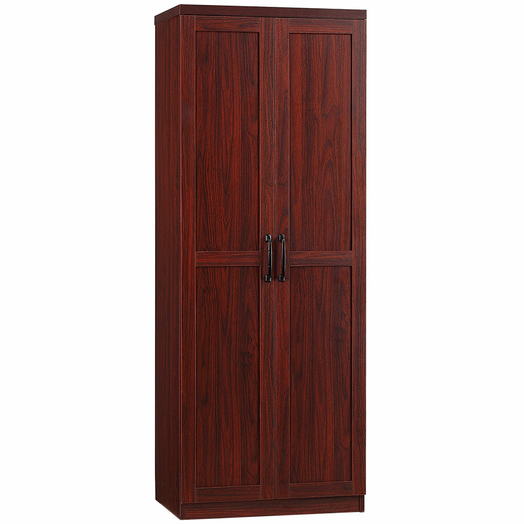 HOMCOM Étagère de rangement pour cuisine, armoire de rangement à 2 portes avec 5 niveaux de rangement et 2 étagères réglables pour salle à manger, 63 pouces