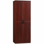 HOMCOM Étagère de rangement pour cuisine, armoire de rangement à 2 portes avec 5 niveaux de rangement et 2 étagères réglables pour salle à manger, 63 pouces