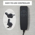 Fauteuil releveur électrique HOMCOM pour personnes âgées, fauteuil inclinable surdimensionné pour salon avec télécommande