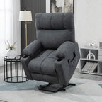 Fauteuil releveur électrique HOMCOM pour personnes âgées, fauteuil inclinable surdimensionné pour salon avec télécommande