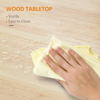 Chariot de cuisine HOMCOM, chariot utilitaire à roulettes avec plateau en bois, étagère ouverte et tiroir de rangement pour salle à manger, cuisine