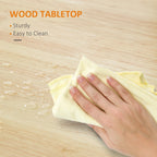 Chariot de cuisine HOMCOM, chariot utilitaire à roulettes avec plateau en bois, étagère ouverte et tiroir de rangement pour salle à manger, cuisine