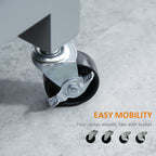 Chariot de cuisine HOMCOM, chariot utilitaire à roulettes avec plateau en bois, étagère ouverte et tiroir de rangement pour salle à manger, cuisine