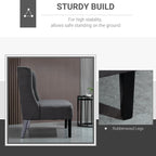 Canapé deux places HOMCOM en lin capitonné, sans accoudoirs, avec pieds en bois - 73 x 110 x 93 cm