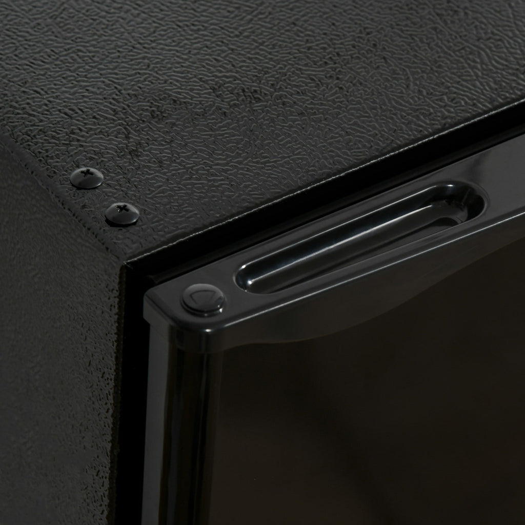 Mini réfrigérateur HOMCOM 3.2 pi³ avec congélateur, réfrigérateur compact à porte simple avec thermostat réglable pour chambre à coucher