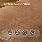 Canapé 3 places HOOOWOOO Mid-Century, recouvert de tissu, avec pieds en bois pour salon