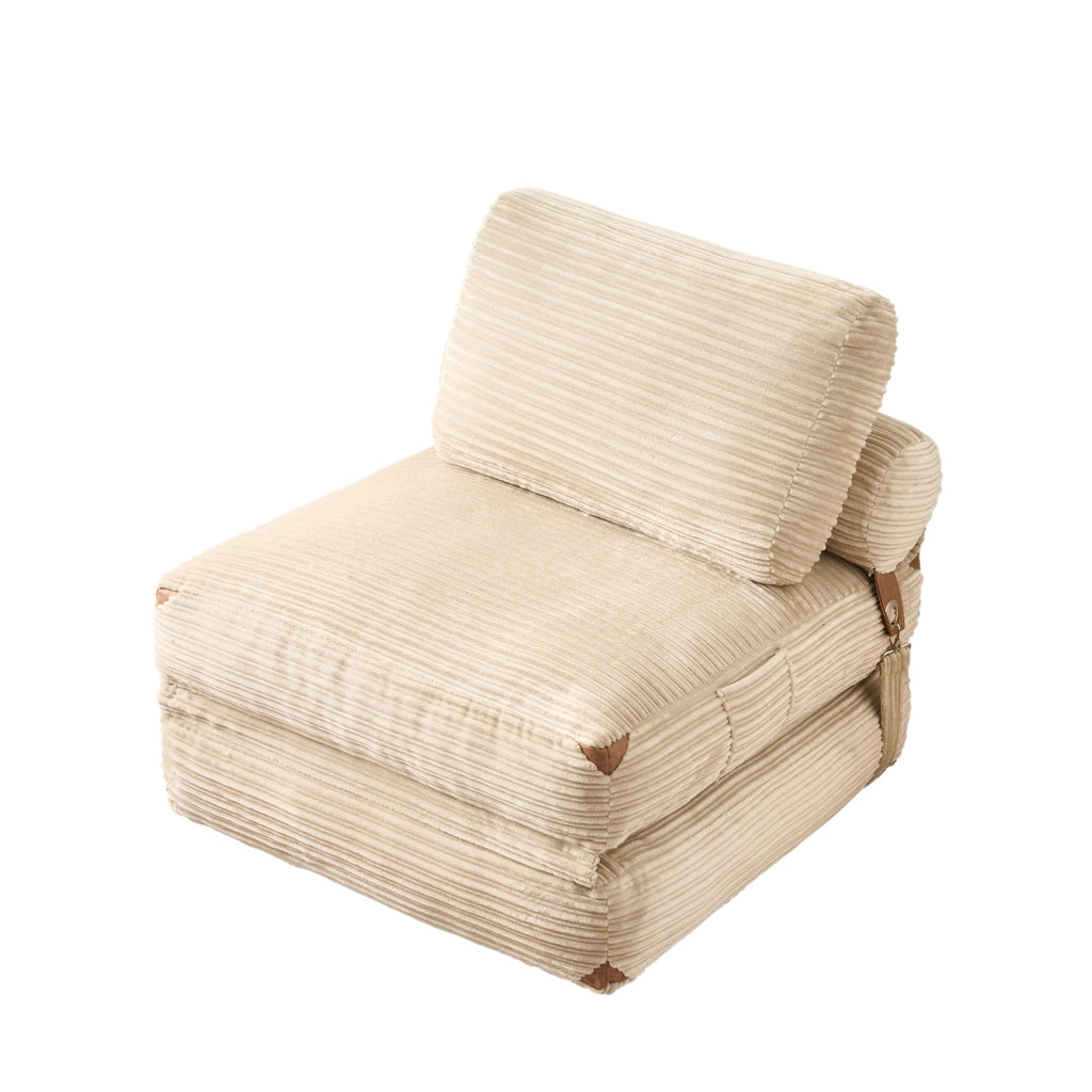 HOOOWOOO Canapé pliant moderne en velours côtelé