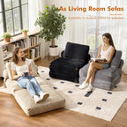 HOOOWOOO Canapé pliant moderne en velours côtelé