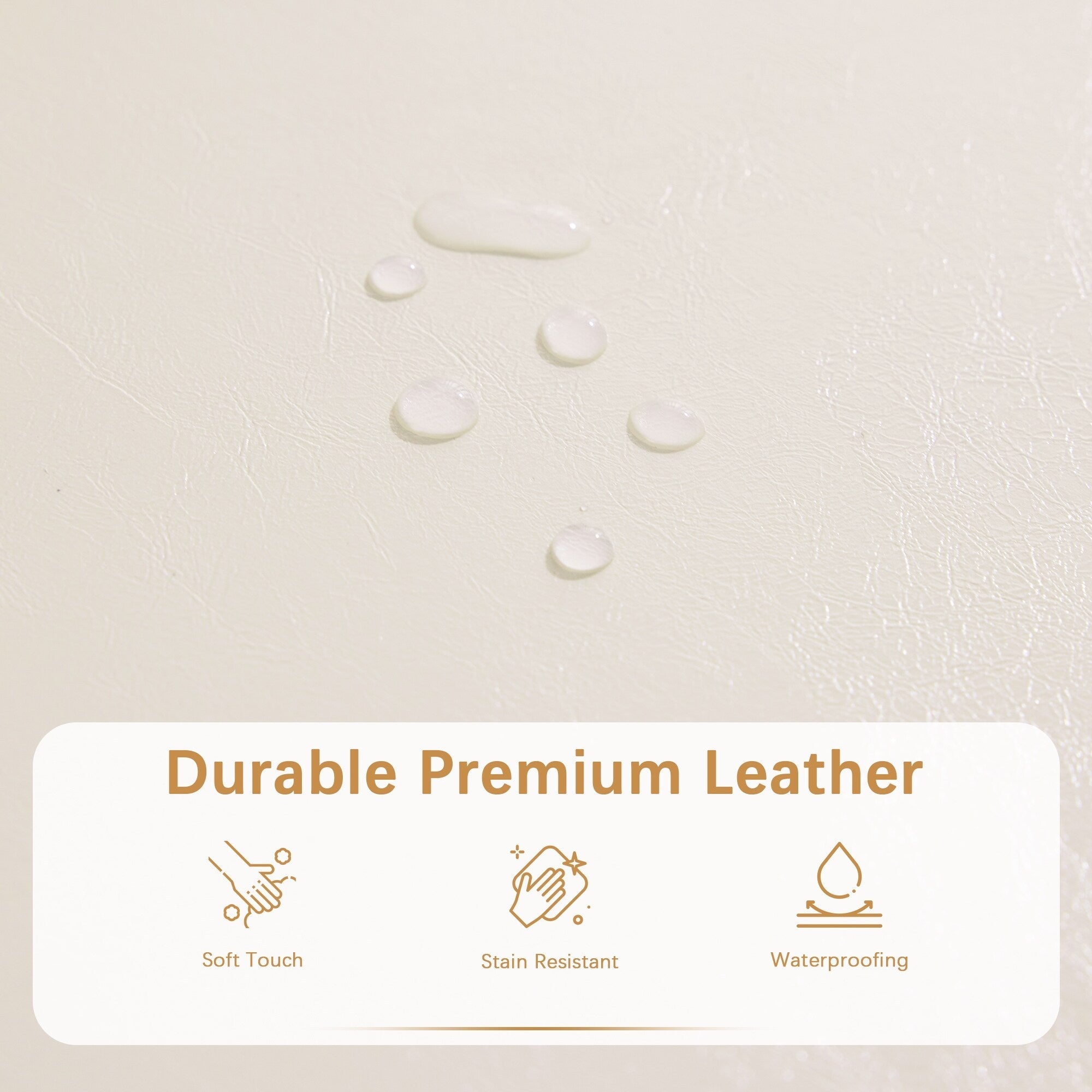 Ottoman rectangulaire de rangement recouvert de simili cuir - 50,3 x 17,50 x 18 pouces