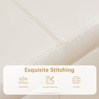 Ottoman rectangulaire de rangement recouvert de simili cuir - 50,3 x 17,50 x 18 pouces