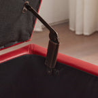 Ottoman rectangulaire de rangement recouvert de simili cuir - 50,3 x 17,50 x 18 pouces