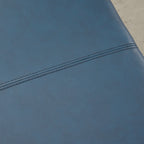 Ottoman rectangulaire de rangement recouvert de simili cuir - 50,3 x 17,50 x 18 pouces