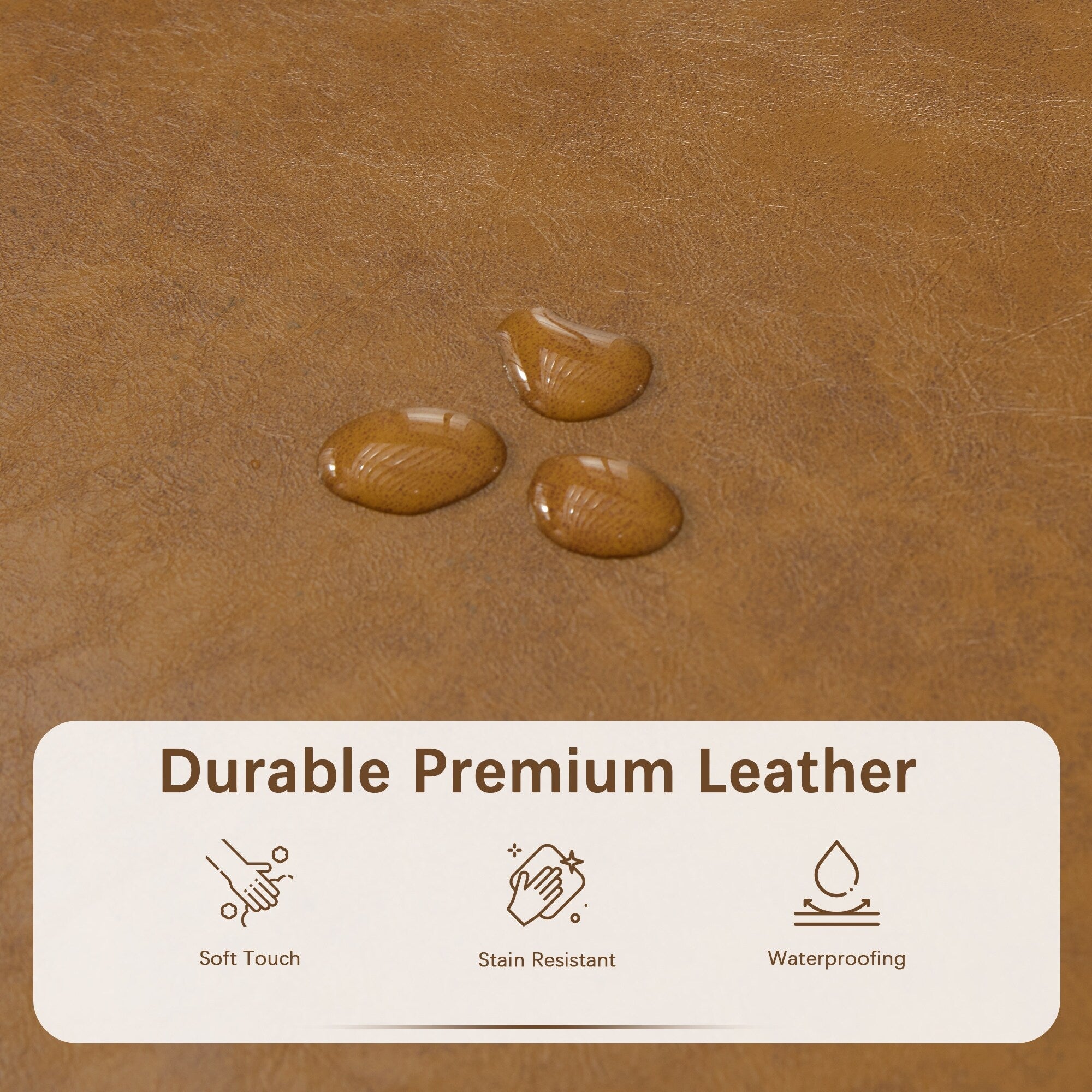 Ottoman rectangulaire de rangement recouvert de simili cuir - 50,3 x 17,50 x 18 pouces