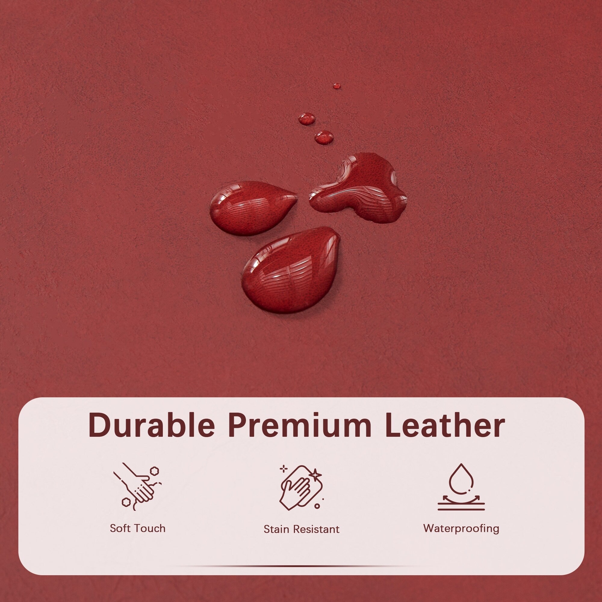 Ottoman rectangulaire de rangement recouvert de simili cuir - 50,3 x 17,50 x 18 pouces