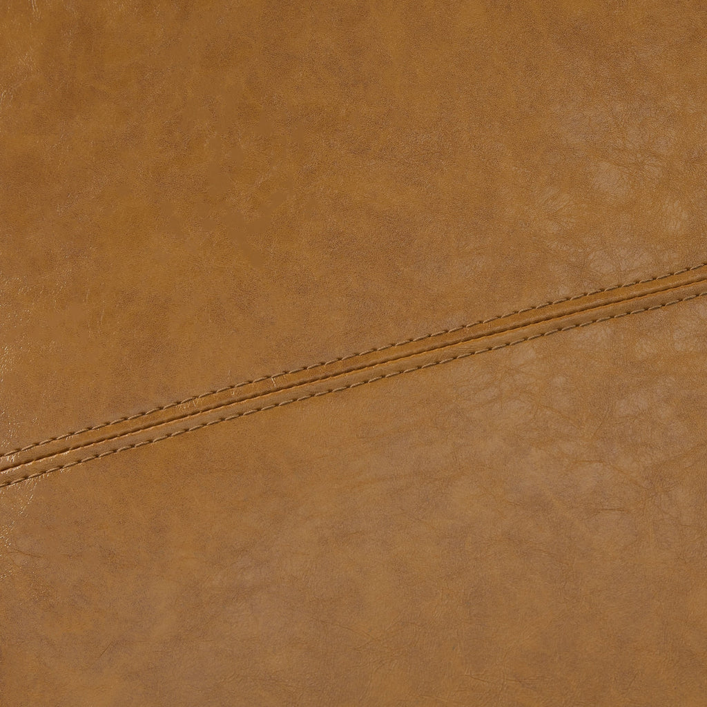 Ottoman rectangulaire de rangement recouvert de simili cuir - 50,3 x 17,50 x 18 pouces